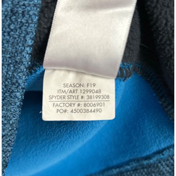 Spyder Blue Quarter-Zip Pullover Fleece Jacket Size M - Picture 8 of 8